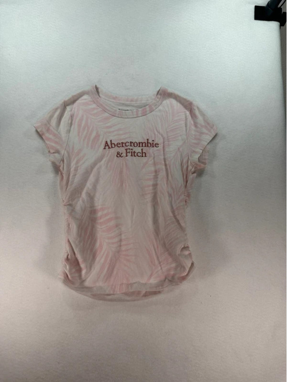 Abercrombie Kids Pink Zebra Print T-Shirt – Girls Size 13/14 G00131